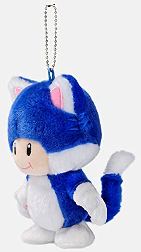 Nintendo Super Mario Mascot Neko (Cat) Kinopio Ball Chain Plush Toy - WAFUU JAPAN