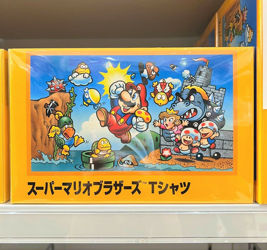 Nintendo TOKYO Official T-shirts Super Mario Brothers Orange - WAFUU JAPAN