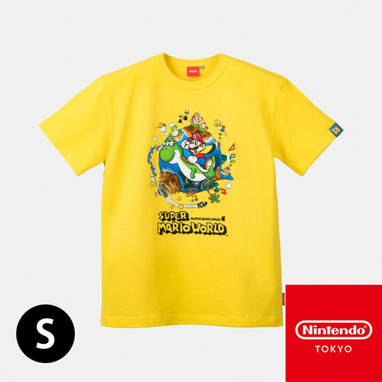 Nintendo TOKYO Official T-shirts Super Mario World Yellow - WAFUU JAPAN