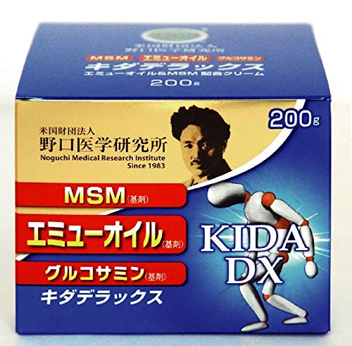 Noguchi Medical Research Institute Kida Deluxe Emu Oil & MSM Cream 200g - WAFUU JAPAN