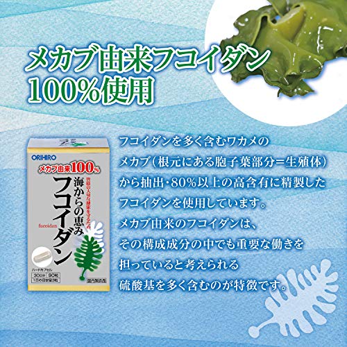 ORIHIRO Blessing from the Sea Fucoidan 90 capsules - WAFUU JAPAN