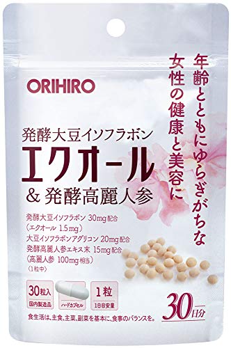 ORIHIRO EQOL & Fermented Ginseng 30 capsules - WAFUU JAPAN