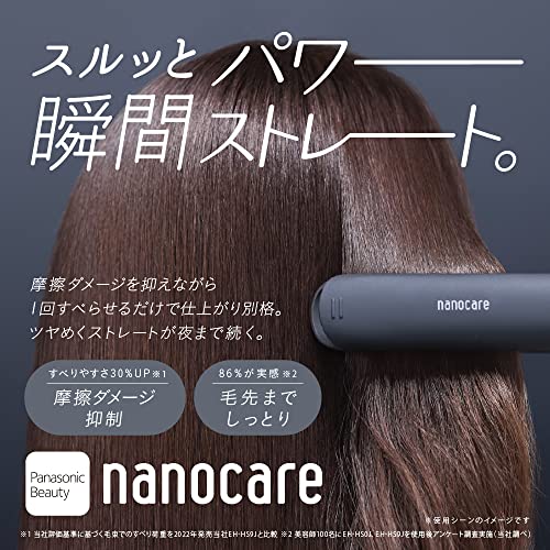 Panasonic Hair Iron for Straightening NanoCare International White EH HS0J  V