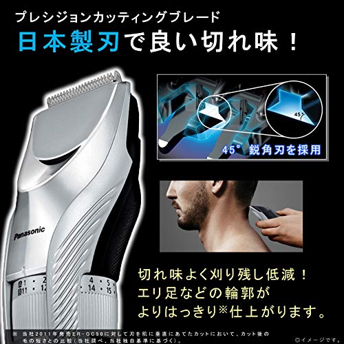 Panasonic Hairclipper silver ER-GC75-S - WAFUU JAPAN