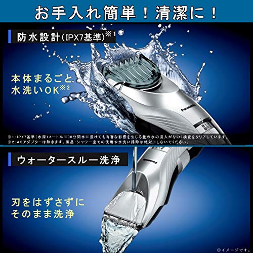 Panasonic Hairclipper silver ER-GC75-S - WAFUU JAPAN