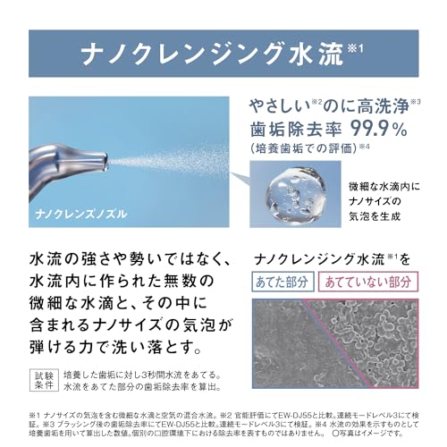 Panasonic Oral Rinser Jet Cleansing Washer Doltz White EW-NJ80-W AC100V-AC240V - WAFUU JAPAN