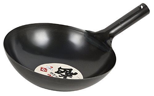 PEARL METAL 27cm Iron Peking Pot HB-4214 Black MADE IN JAPAN - WAFUU JAPAN