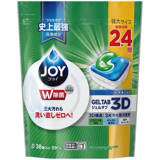 P&G JOY JOY Gel-Tab 3D Extra Large 1 bag (38 pcs.) Dishwasher detergent - WAFUU JAPAN