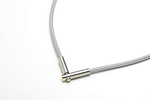 Phiten Necklace RAKUWA Magnetic Titanium Necklace Metal Top V 50cm - WAFUU JAPAN