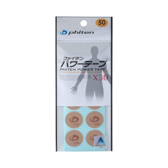 Phiten power tape X30 Titanium tape (50 pieces) - WAFUU JAPAN