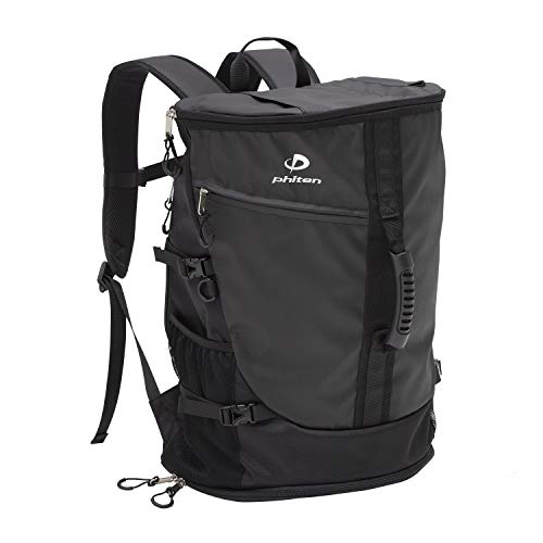Phiten sports backpack METAX black 48l 0419bv231000 - WAFUU JAPAN