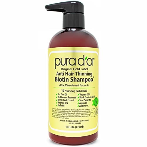 PURA D'OR Original Gold label 454ml Hair thinning shampoo - WAFUU JAPAN