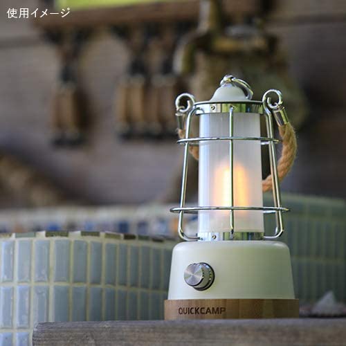 Quick Camp LED Menora QC-LED370 White / Black Lantern - WAFUU JAPAN