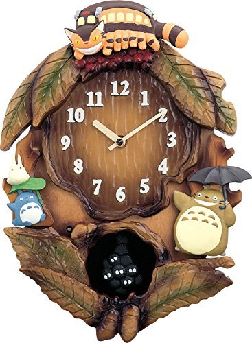 RHYTHM My Neighbor Totoro Clock with Theme Song Melody Totoro M837N 4MJ837MN06 - WAFUU JAPAN