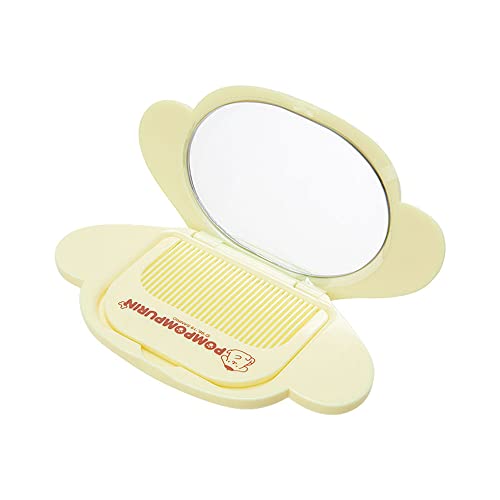 SANRIO POMPOMPURIN Face Shaped Mirror & Comb Set 963801 - WAFUU JAPAN