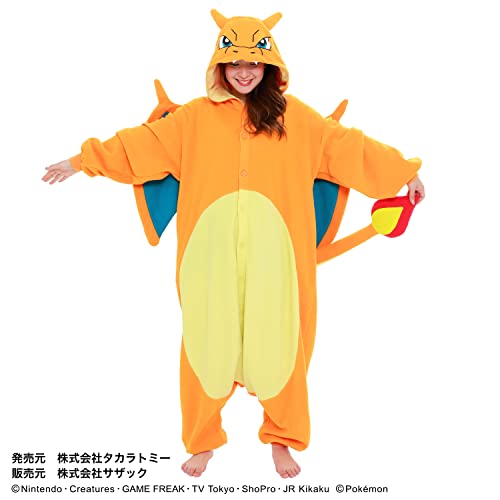 SAZAC Fleece Costume Pokemon Charizard Pokemon Kigurumi TMY-036 - WAFUU JAPAN