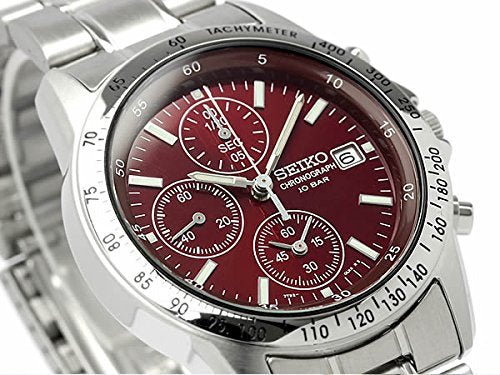 SEIKO SPIRIT SBTQ045 Chronograph Men's Watch Red Limited Mode - WAFUU JAPAN