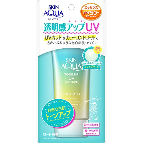 skin aqua Transparency Up Tone-Up UV Essence Sunscreen Scent of