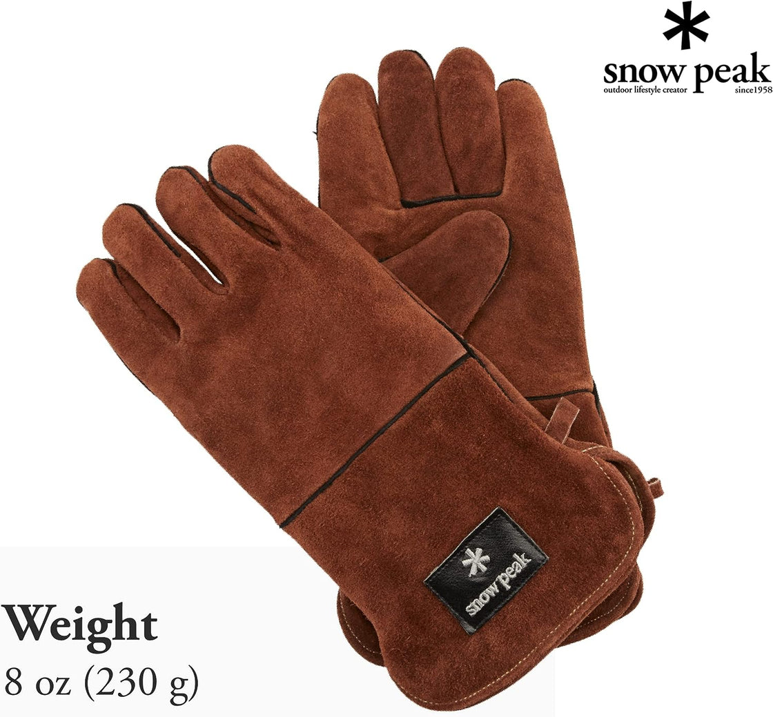 Snow Peak Fire Side Gloves UG-023BR - WAFUU JAPAN