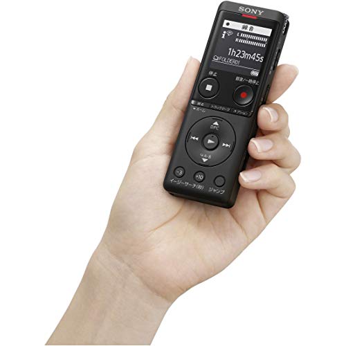 Sony IC Recorder 4GB Thin & Lightweight / S-mic system / Up to 22 hours  continuous use Black ICD-UX570F B