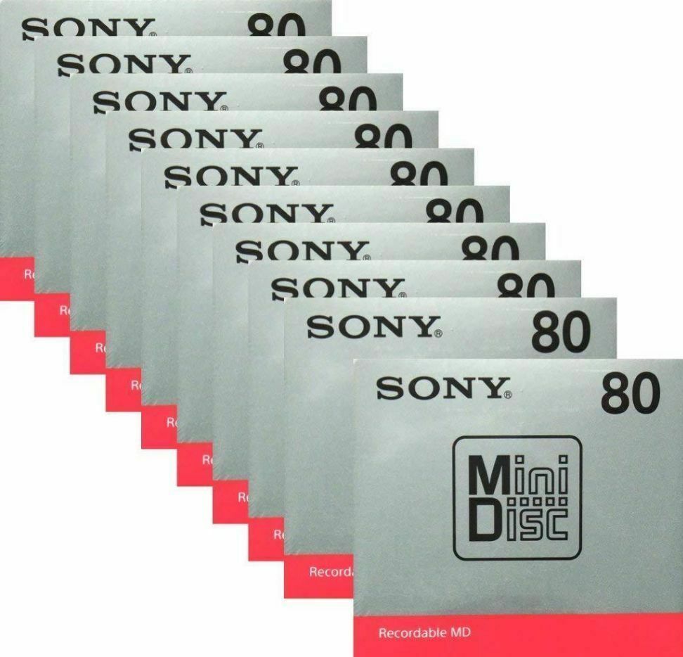 SONY Mini Disc (80 min. 10 disc pack) MDW80T – WAFUU JAPAN