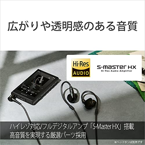 SONY WALKMAN 32GB Hi-Res A300 Series NW-A306 Audio Player Black 