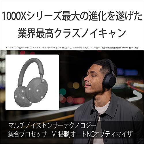 Sony WH-1000XM5 Bluetooth Earphone Wireless Headphone Noise Cancelling  Over-ear Headset Hi-Res Wireless WH