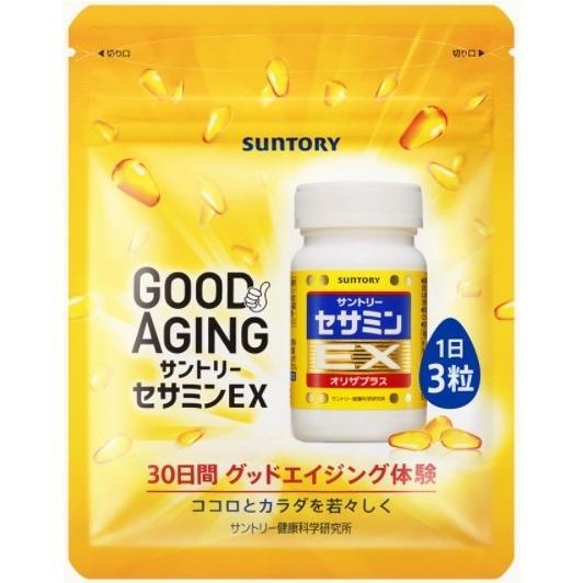Suntory Wellness Sesamin EX 30 days for 90 tablets Pouch type Eco Pack - WAFUU JAPAN