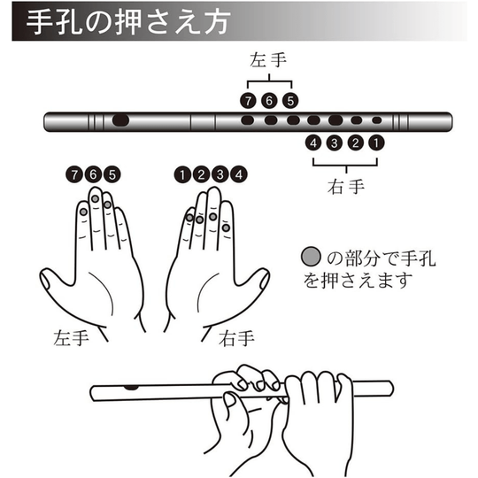 SUZUKI Original Shinobue (shinobue) Doji 8 keys made of resin SNO-02 - WAFUU JAPAN