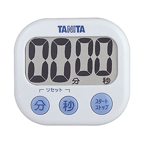 Tanita kitchen timer with magnet large screen TD-384-WH - WAFUU JAPAN