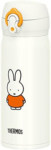 Thermos Miffy White Orange Water Bottle Vacuum Insulated Travel Mug 13.5 fl oz (400 ml) JNL-404B WH-OR - WAFUU JAPAN