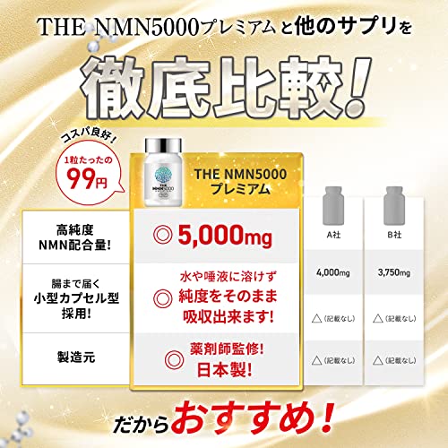 TOKYO SUPPLEMENT THE NMN 5000mg Premium made in Japan 30day