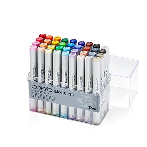 Too Copic Sketch Basic 36-Color Set Multicolor Illustration Markers Marker Marker Pen - WAFUU JAPAN