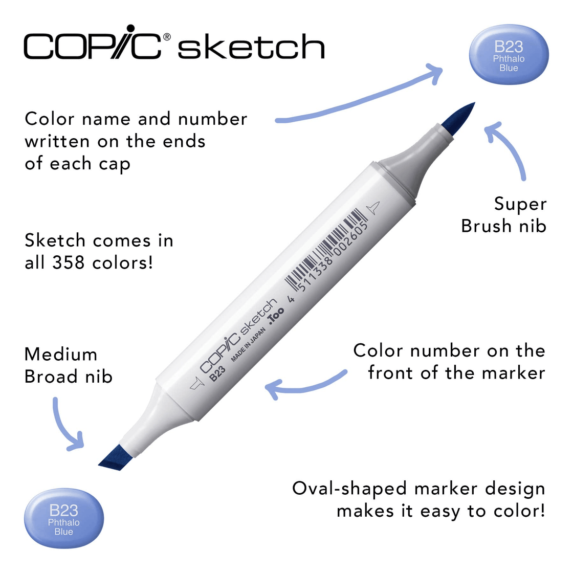 Copic Sketch Basic 72-color set illustration markers – WAFUU JAPAN