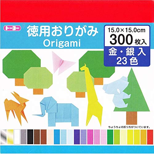 Toyo Origami Tokyu Origami 15cm square 23 colors 300 sheets 090204 - WAFUU JAPAN
