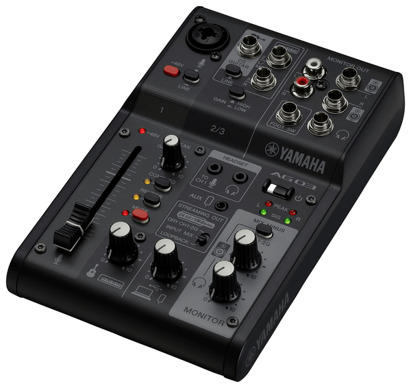 YAMAHA AG03 3MK2 B 3-Channel Mixer Black – WAFUU JAPAN