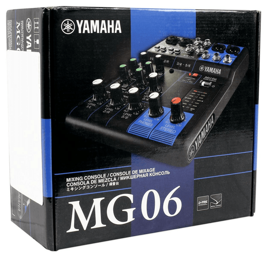 YAMAHA MG06 6-Input Compact Stereo Mixer - WAFUU JAPAN